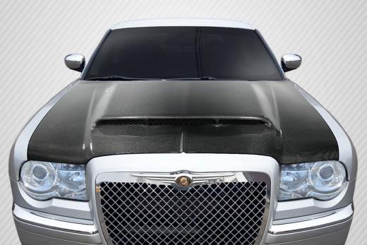 Carbon Fiber Demon Style Hood 05-10 Chrysler 300/300C - Click Image to Close